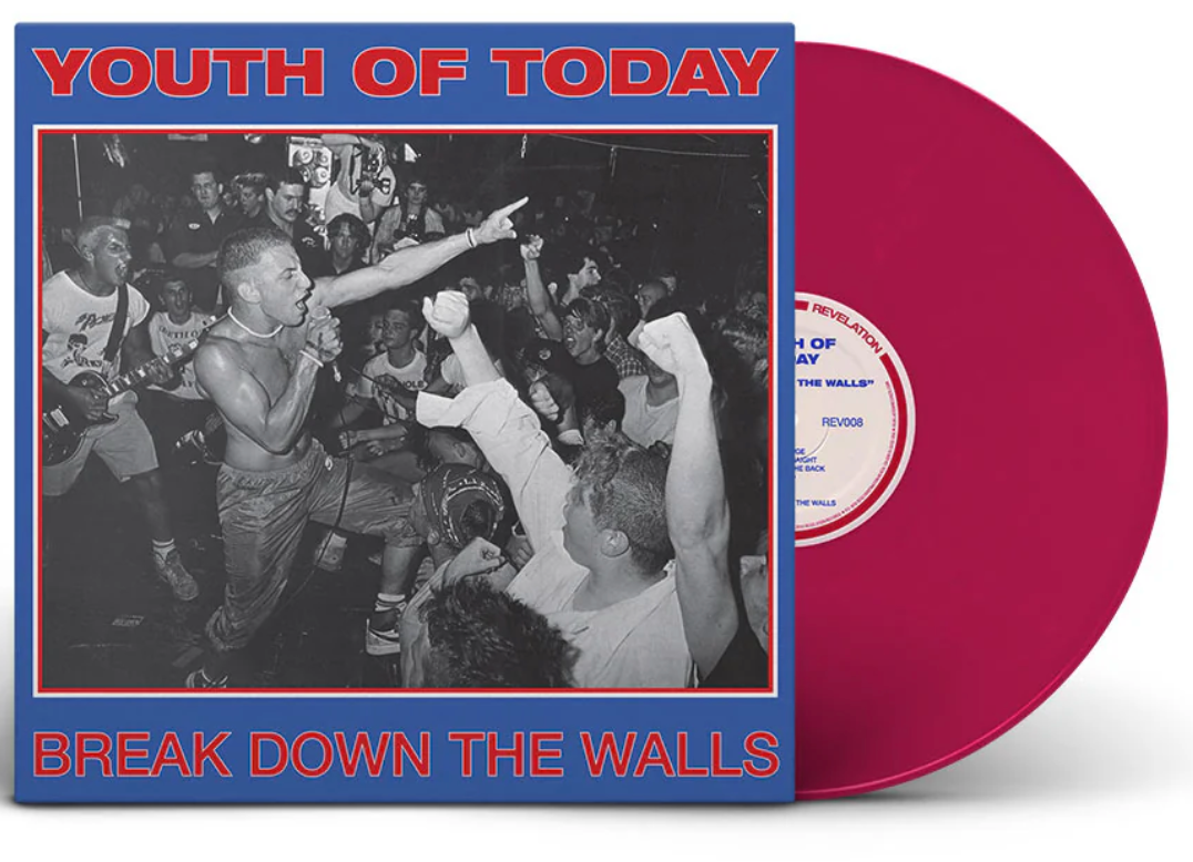 YOUTH OF TODAY (ユース・オブ・トゥデイ) - Break Down The Walls (US 限定再発「ピンクヴァイナル」LP/New)