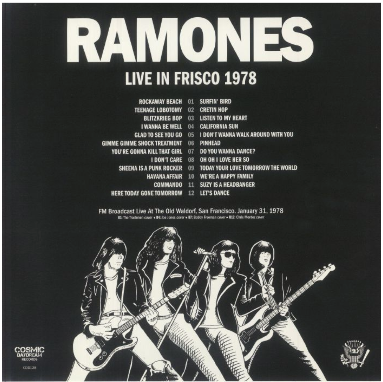 RAMONES (ラモーンズ)  - Live In Frisco 1978 (EU 限定再発 LP/ New) FMブロードキャスト・ライブ！