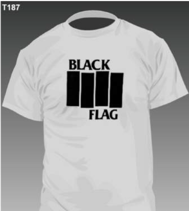 BLACK FLAG (ブラック・フラッグ)  - Classic Logo  (限定 Tシャツ「L」サイズ）