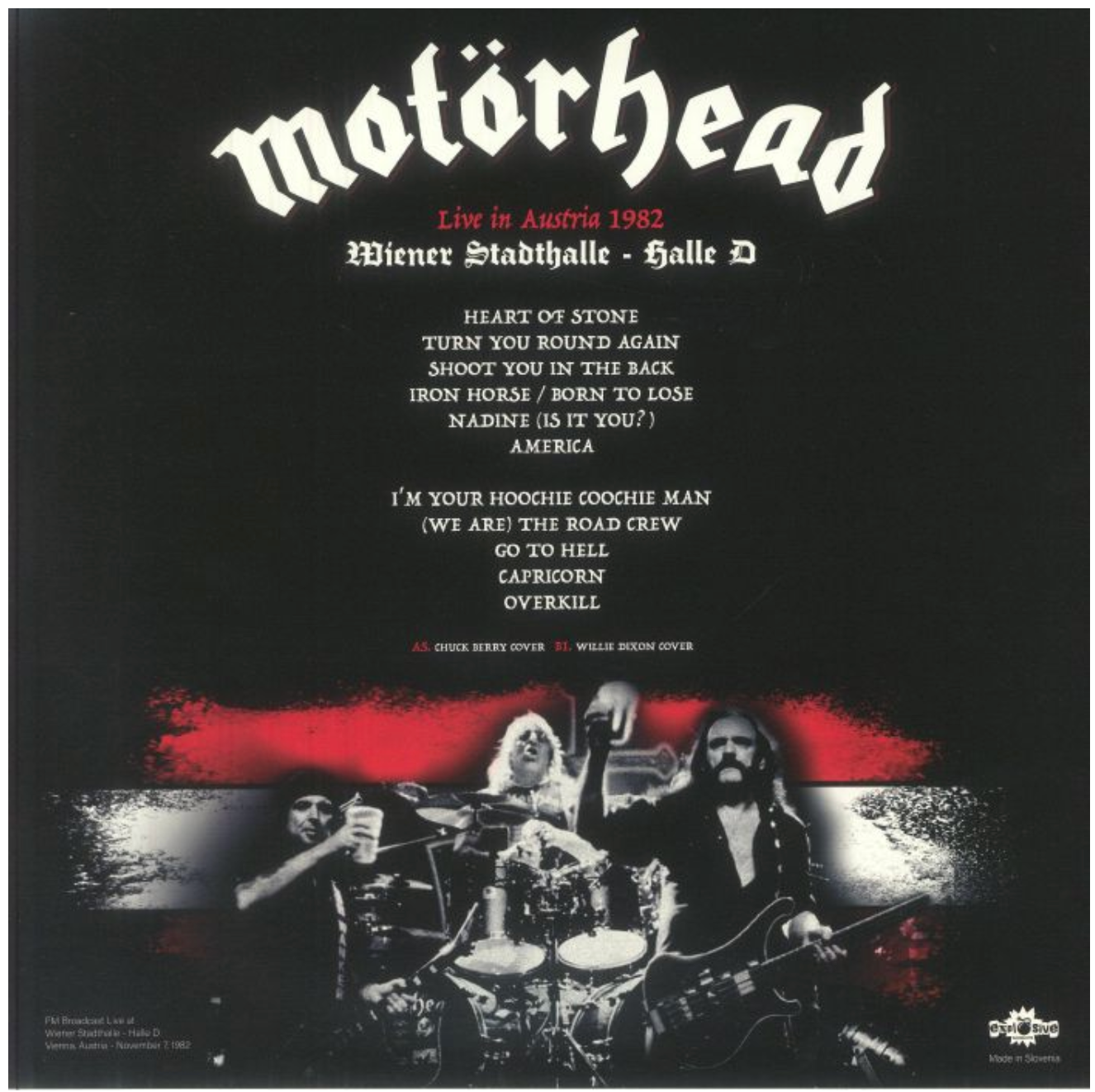 Motörhead 1982年西ドイツツアー￼ポスター Motörhead 1982年西ドイツ