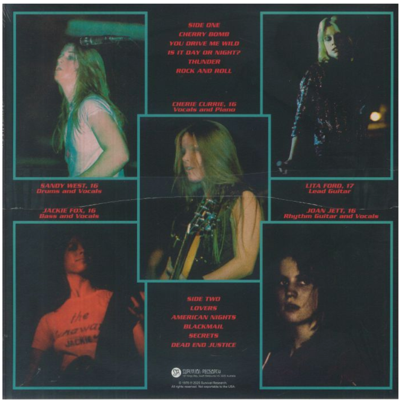 RUNAWAYS, THE (ザ・ランナウェイズ) - S.T. [1st] (OZ 限定リプロ再発 LP/ New) 恋と涙の全10曲 !