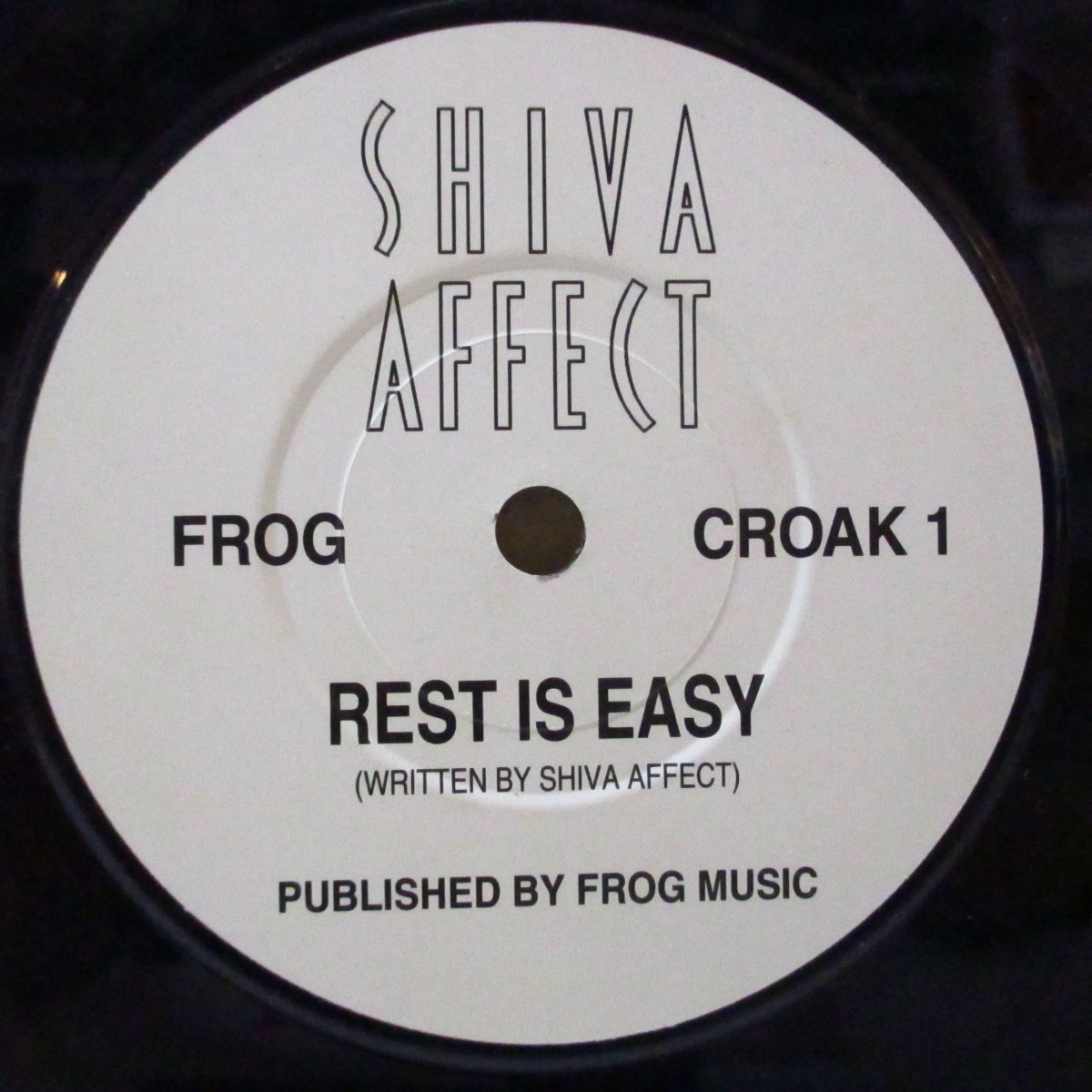 SHIVA AFFECT (シヴァ・アフェクト)  - Rest Is Easy (UK 1,000枚限定 7インチ+マット固紙ジャケ, ミニインサート, ナンバリング入り帯) '92年シングル