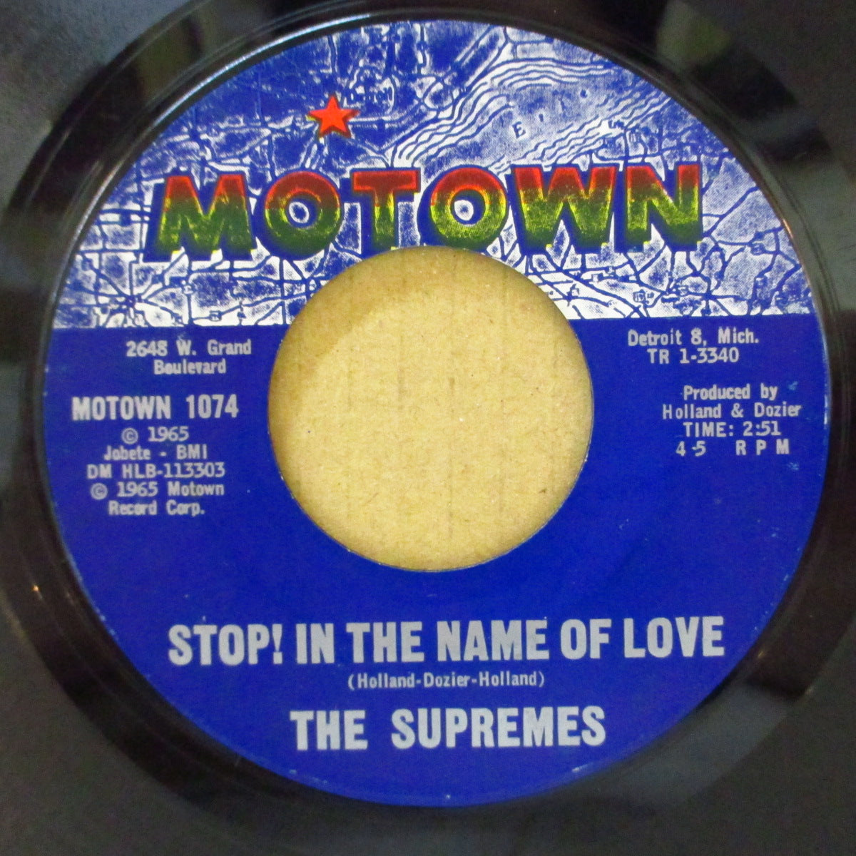 SUPREMES (ザ・スプリームス)  - Stop! In The Name Of Love (US オリジナル7インチ) ノーザンPOP名曲！