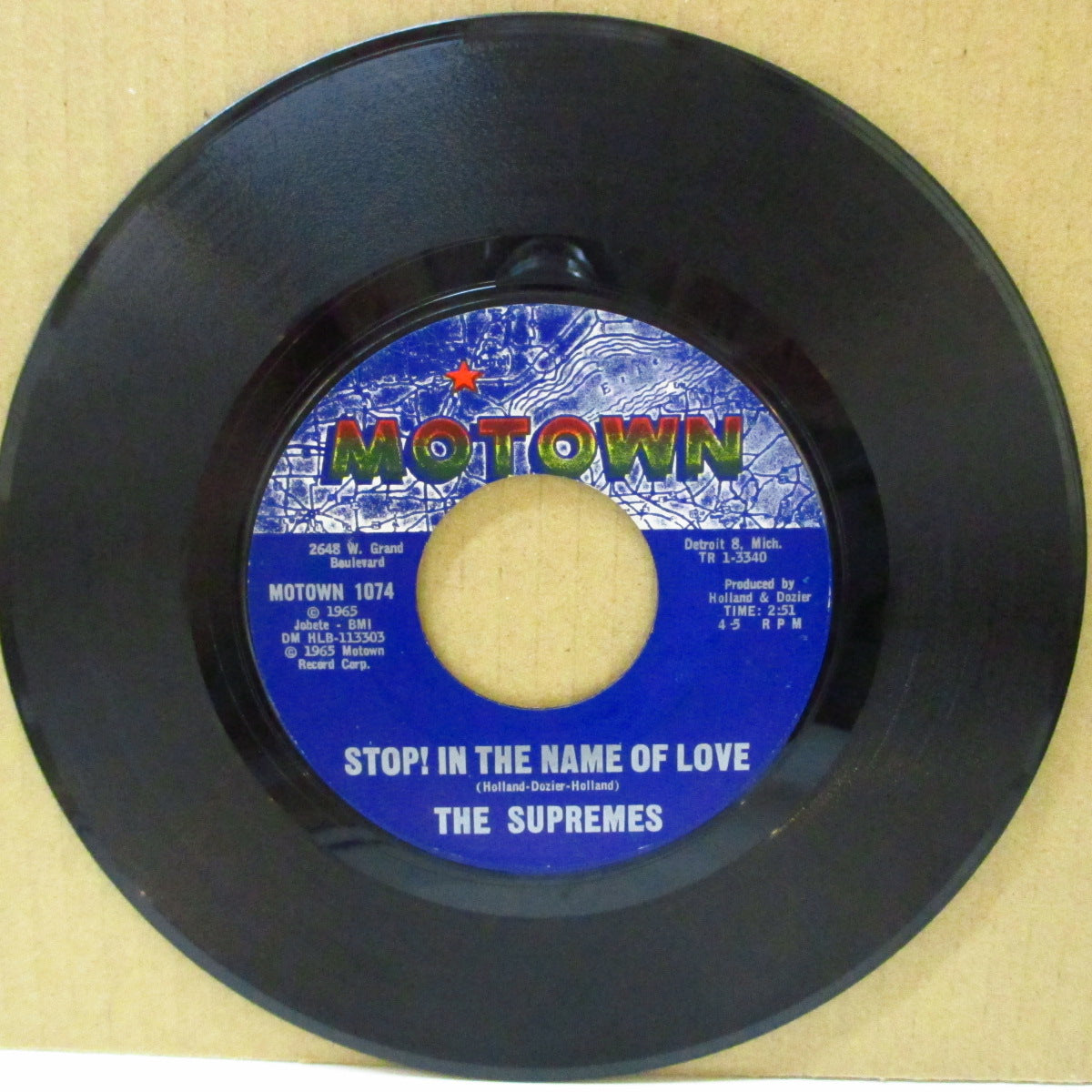 SUPREMES (ザ・スプリームス)  - Stop! In The Name Of Love (US オリジナル7インチ) ノーザンPOP名曲！