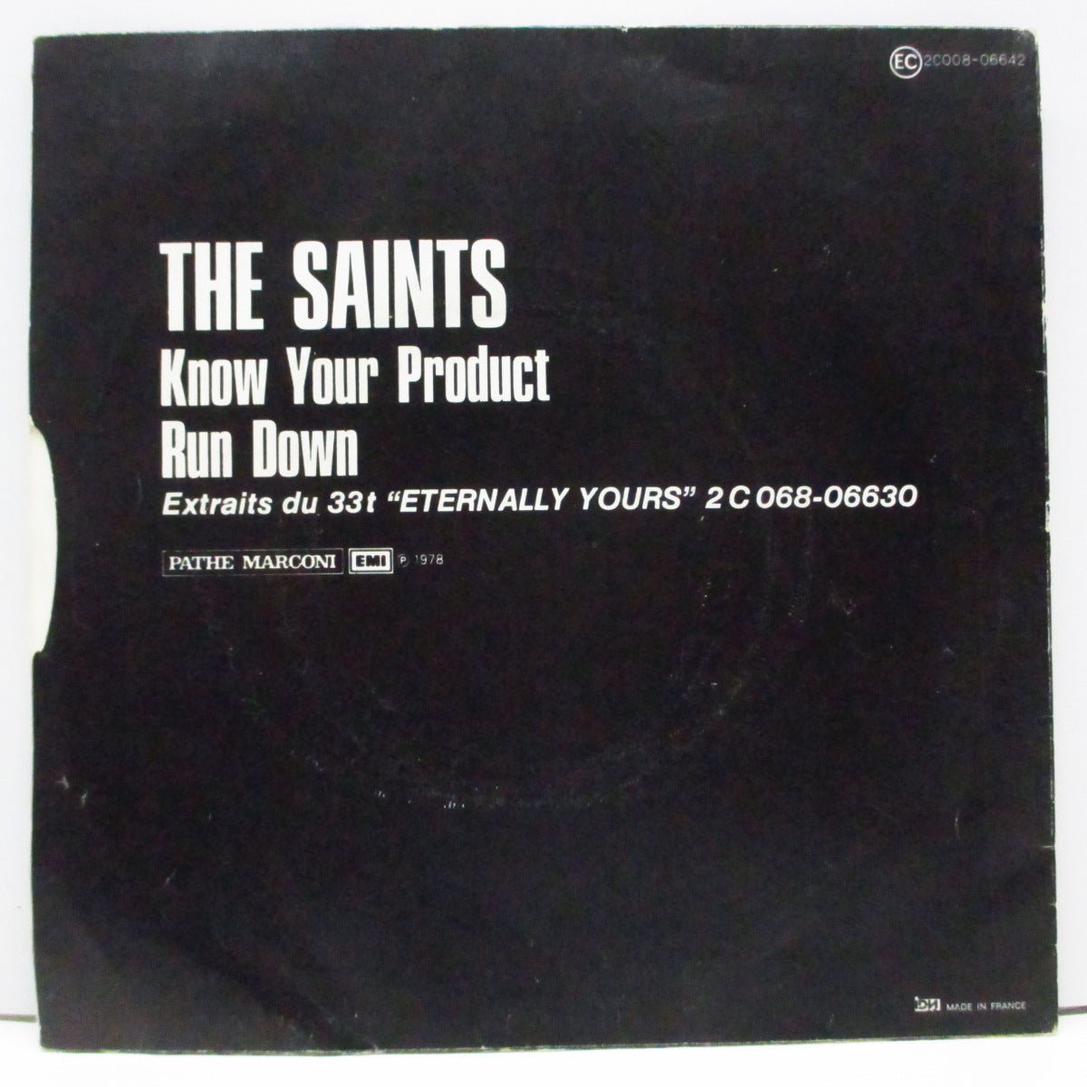 SAINTS, THE (ジ・セインツ)  - Know Your Product (France オリジナル 7"+ 光沢ソフト紙ジャケ)