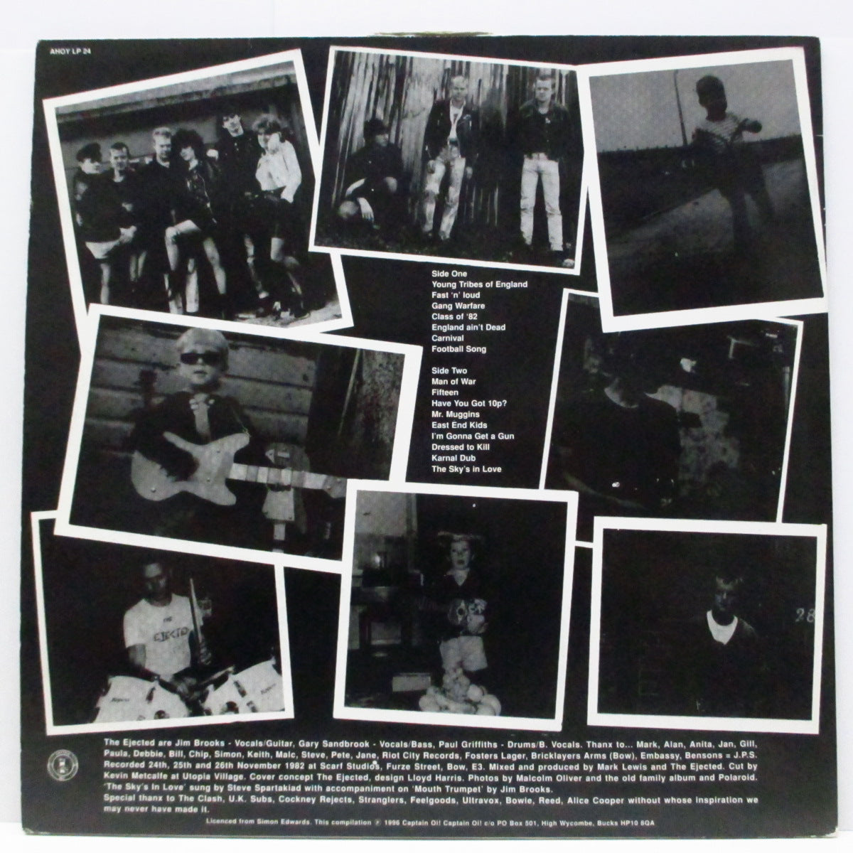 EJECTED, THE (イジェクテッド)  - A Touch Of Class (UK '96 再発「黒盤」LP+インサート/AHOY LP 24) '82年ファースト！