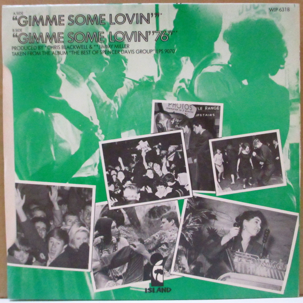 SPENCER DAVIS GROUP (スペンサー・デイヴィス・グループ)  - Gimme Some Loving (UK '76 再発A面モノラル 7インチ+光沢ソフト紙ジャケ)