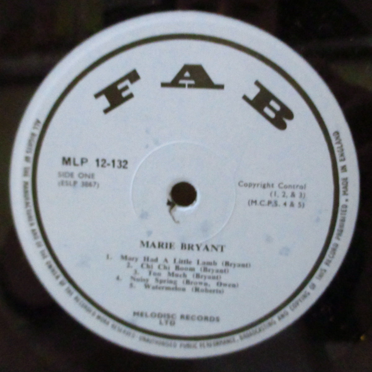 MARIE BRYANT (マリー・ブライアント)  - Don't Touch My Nylons (UK 60's オリジナル・モノラル LP/表面コーティング折り返しジャケ)元祖バーレスク・ダンサー、カリプソ名曲集！