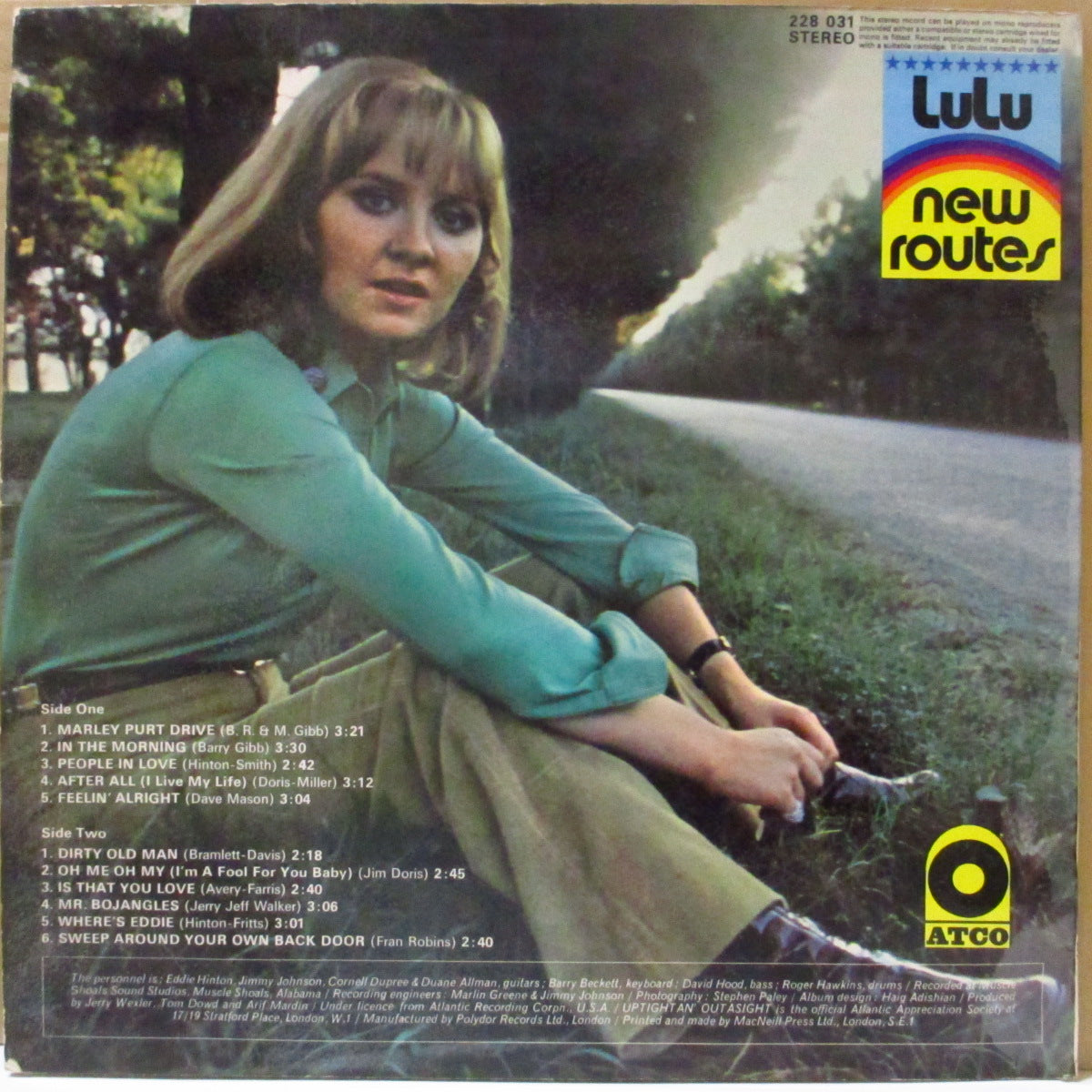 LULU (ルル)  - New Routes (UK '70 オリジナル・ステレオ LP/両面コーティング・ジャケ)'69年アトコ社移籍第一弾マッスル・ショールズ録音。