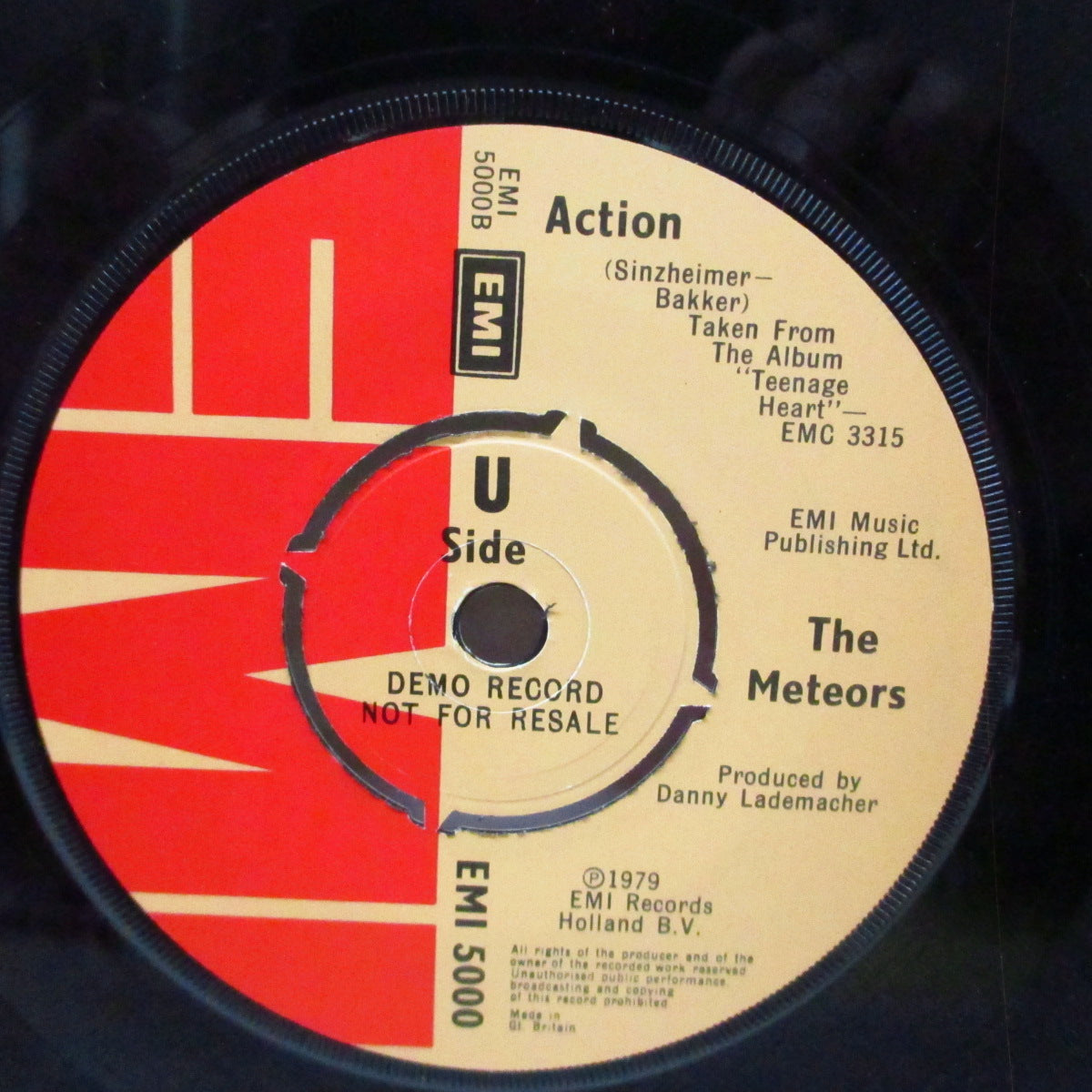 METEORS, THE (ザ ・メテオス)  - My Balls Ache (UK プロモ 7"/カンパニースリーブ) オランダのパンク〜ニュー ウェーブバンド !