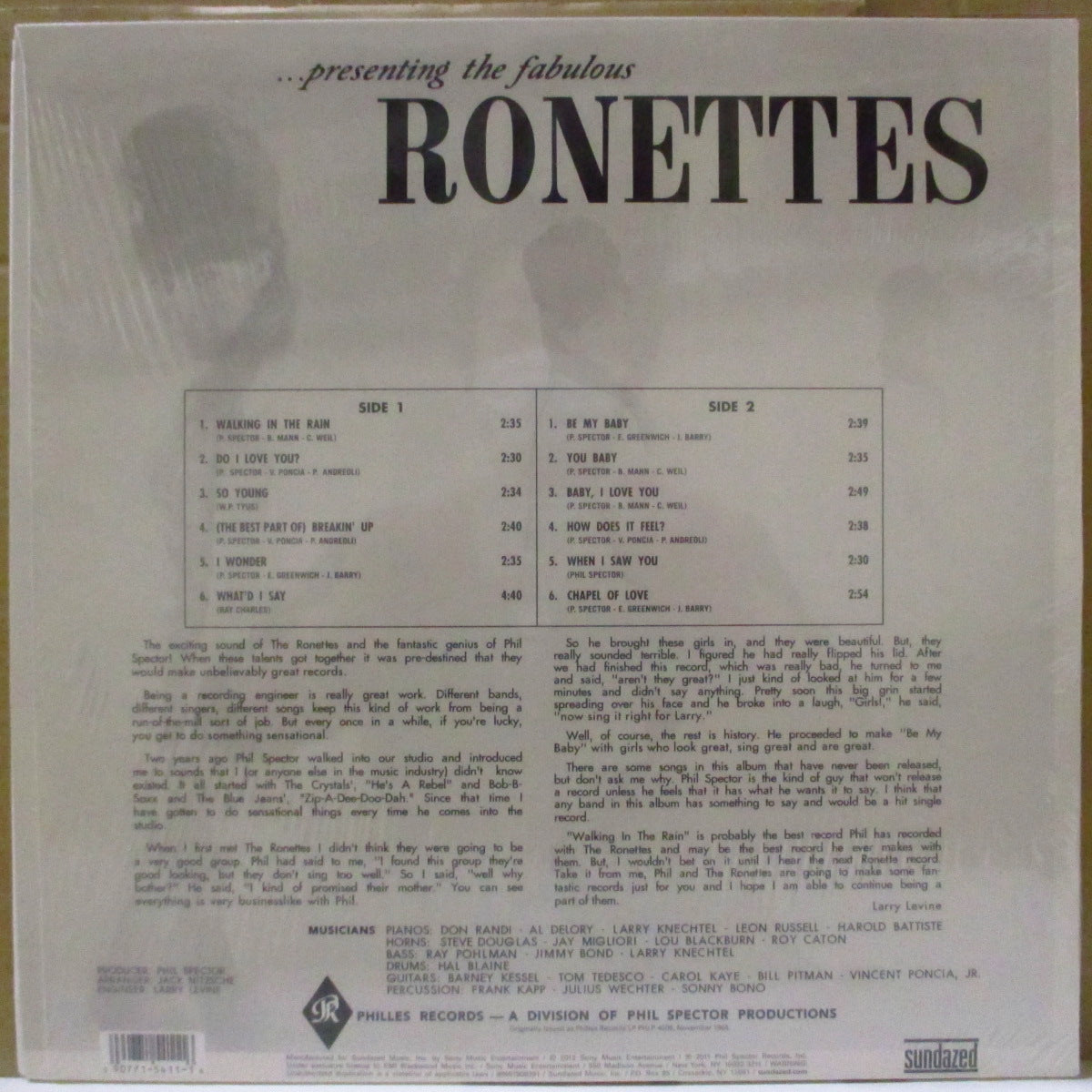 RONETTES, THE (ザ・ロネッツ) - .Presenting Fabulous The