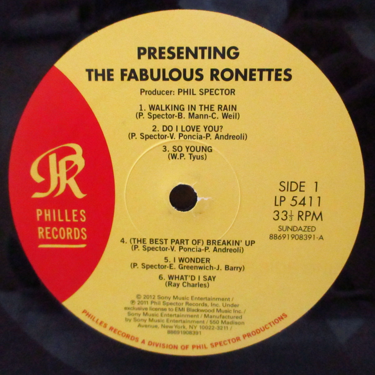 RONETTES, THE (ザ・ロネッツ)  - ....Presenting Fabulous The Ronettes feat.Veronica (US '12 サンデイズド社「正規ワンショット限定復刻再発 180g モノラル LP)