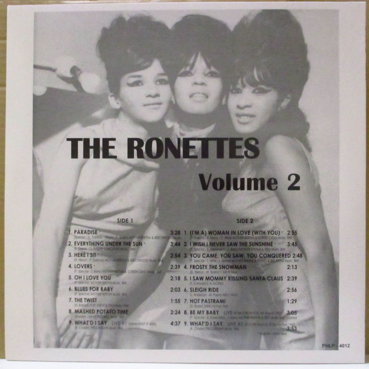 RONETTES, THE (ザ・ロネッツ) - Volume 2 (EU 限定リリース・アナログ