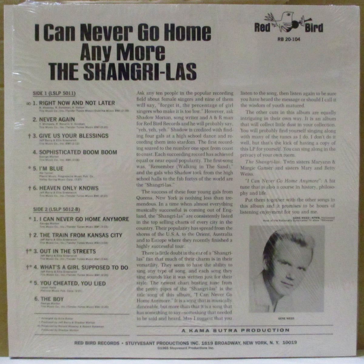 SHANGRI-LAS, THE (ザ・シャングリ・ラス)  - I Can Never Go Home Any More (US復刻再発 LP/廃盤）2ndアルバム「65!」の別題リパッケージ盤