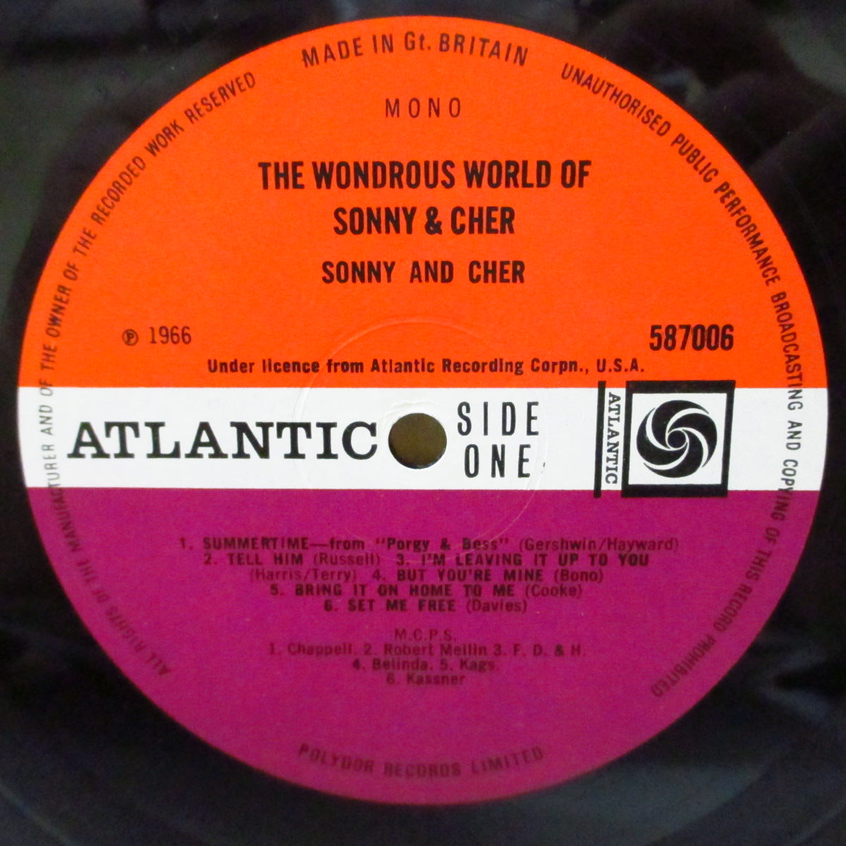 SONNY & CHER (ソニーとシェール)  - The Wondrous World Of Sonny & Cher (UK '66 オリジナル・モノラル LP/表面コーティング・ジャケ) 名作2ndアルバム！