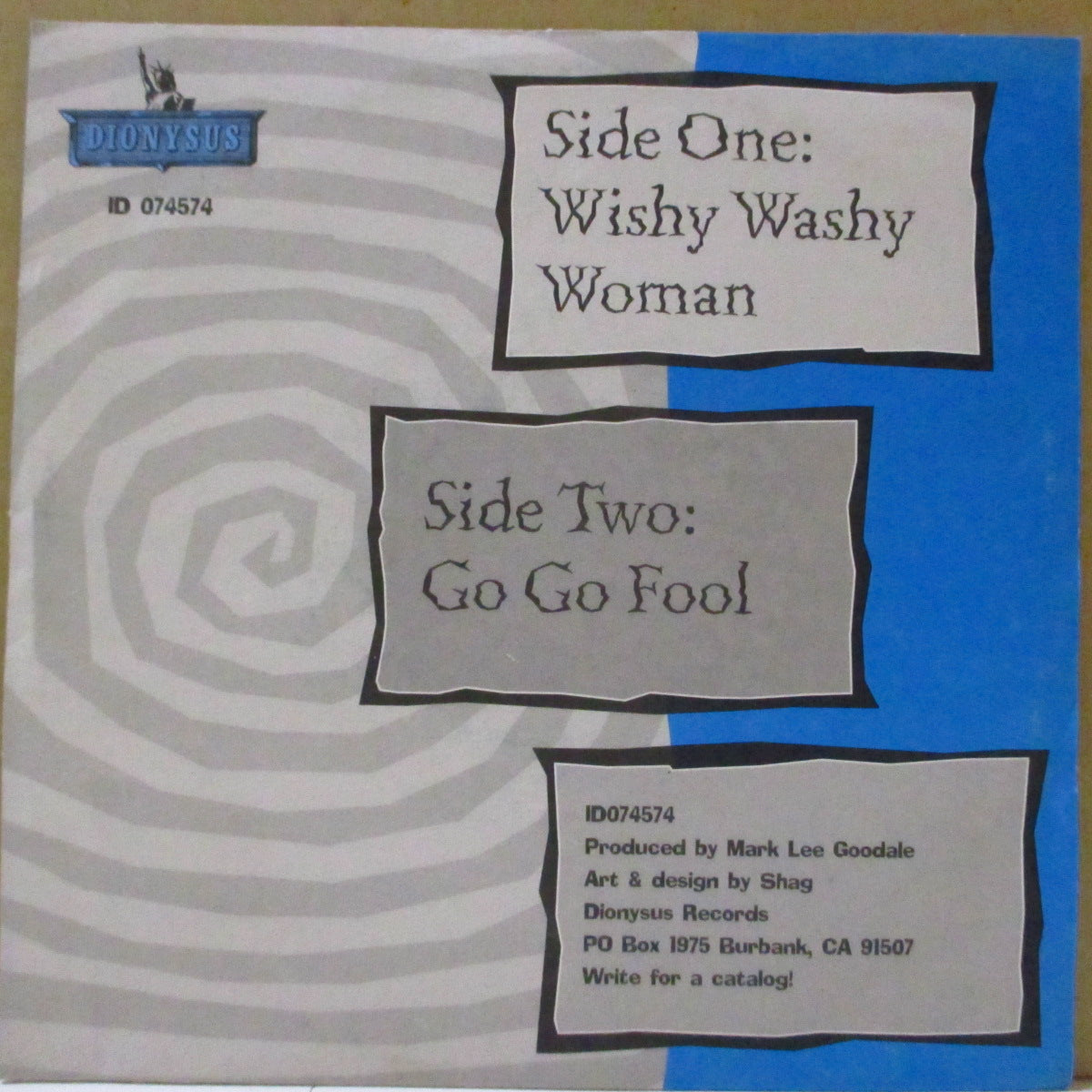 WOLFMEN, THE (ジ・ウルフメン)  - Wishy Washy Woman (US '95 オリジナル 7インチ/マットソフト紙ジャケ)