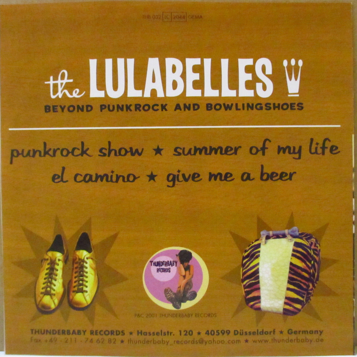 LULABELLES, THE (ザ・ルラベルズ)  - Beyond Punkrock And Bowlingshoes (German '01 限定4曲入り「白盤」 7インチ/光沢ソフト紙ジャケ)