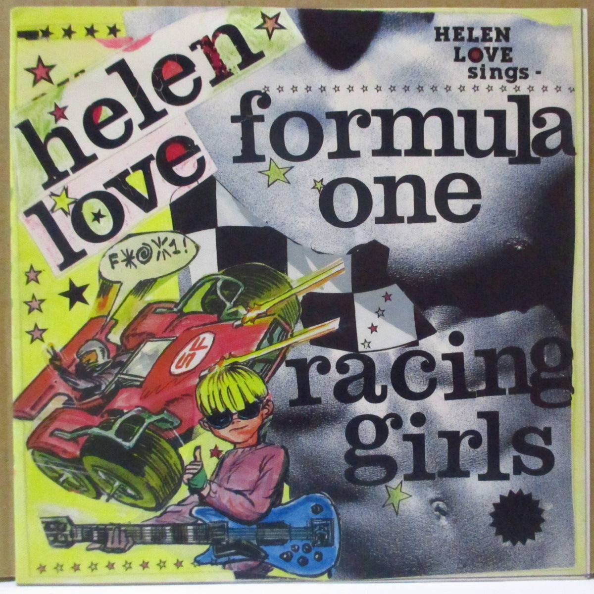 HELEN LOVE (ヘレン・ラヴ)  - Fomula One Racing Girls (UK オリジナル「黒盤」 7インチ+光沢ソフト紙ジャケ)　'93年シングル