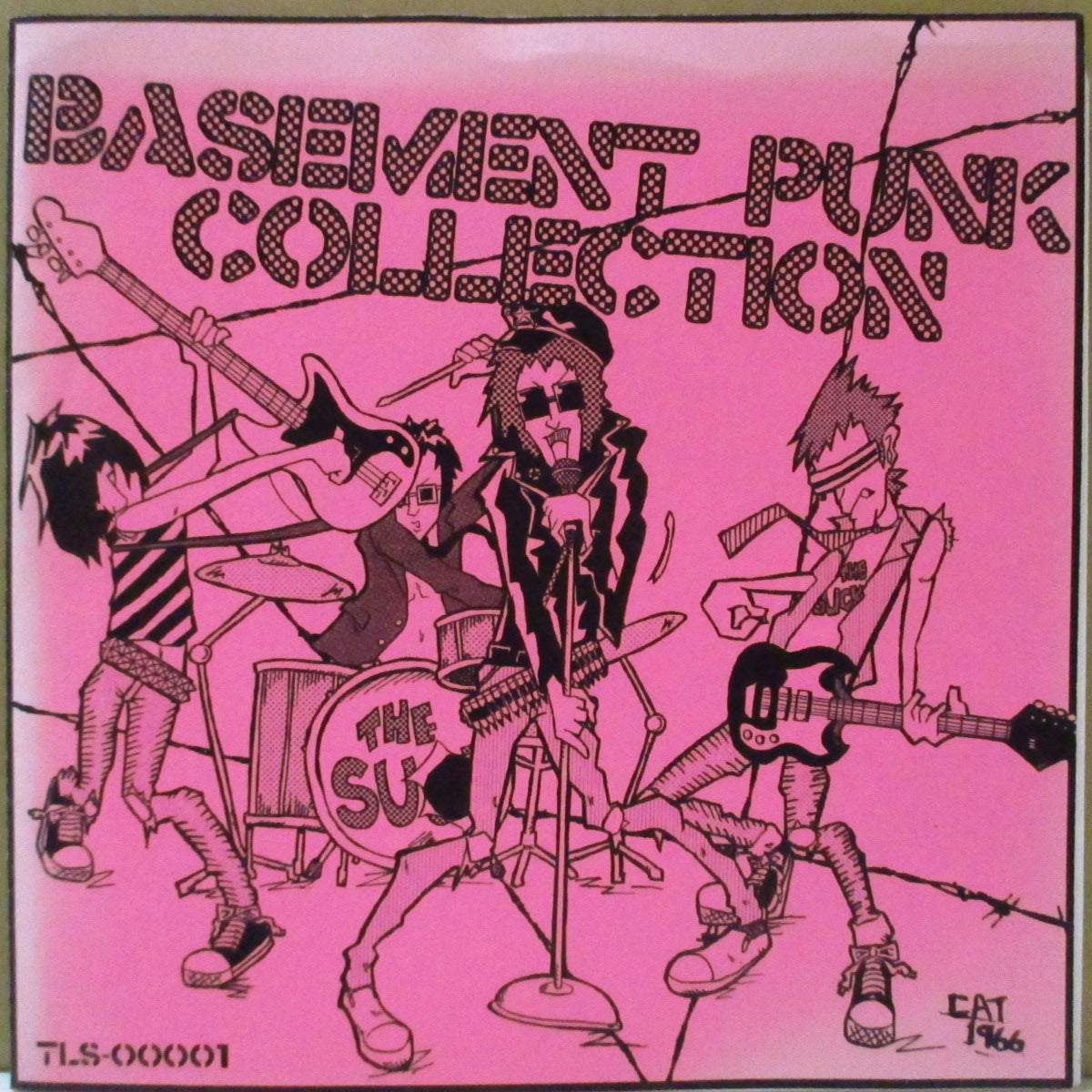 V.A. ('00s 日本・ガレージパンク/パンクロック・コンピ)  - Basement Punk Collection (Japan '07 オリジナル33回転4曲入り 7インチ/マットソフト紙ジャケ)