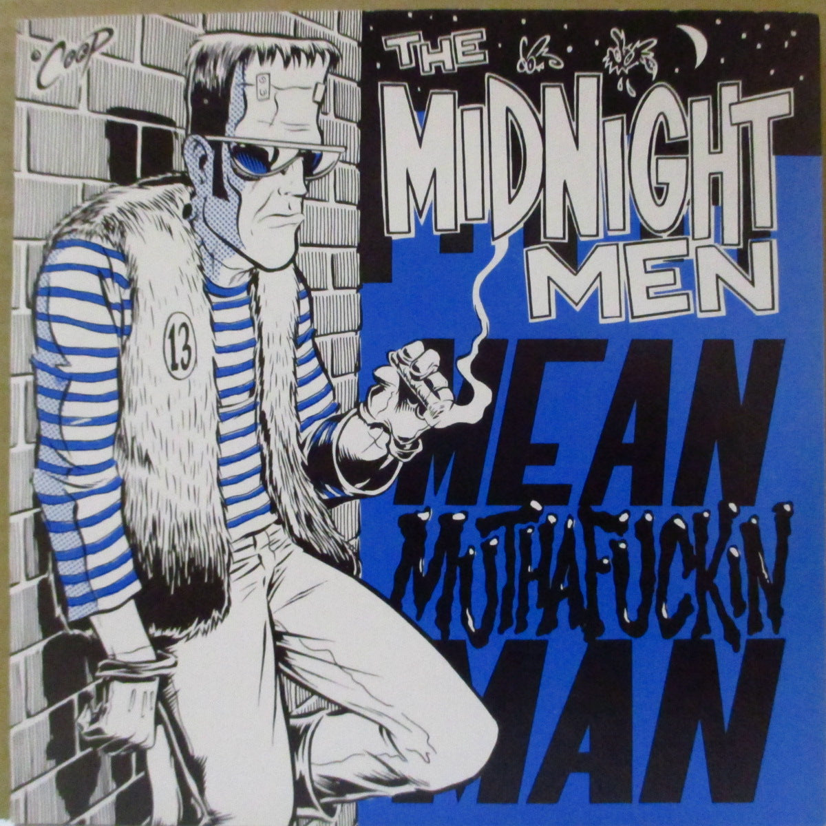 MIDNIGHT MEN, THE (ザ・ミッドナイト・メン)  - Mean Muthafuckin Man +2 (US '92 限定3曲入り「クリア青盤」 7インチ/光沢固紙ジャケ)