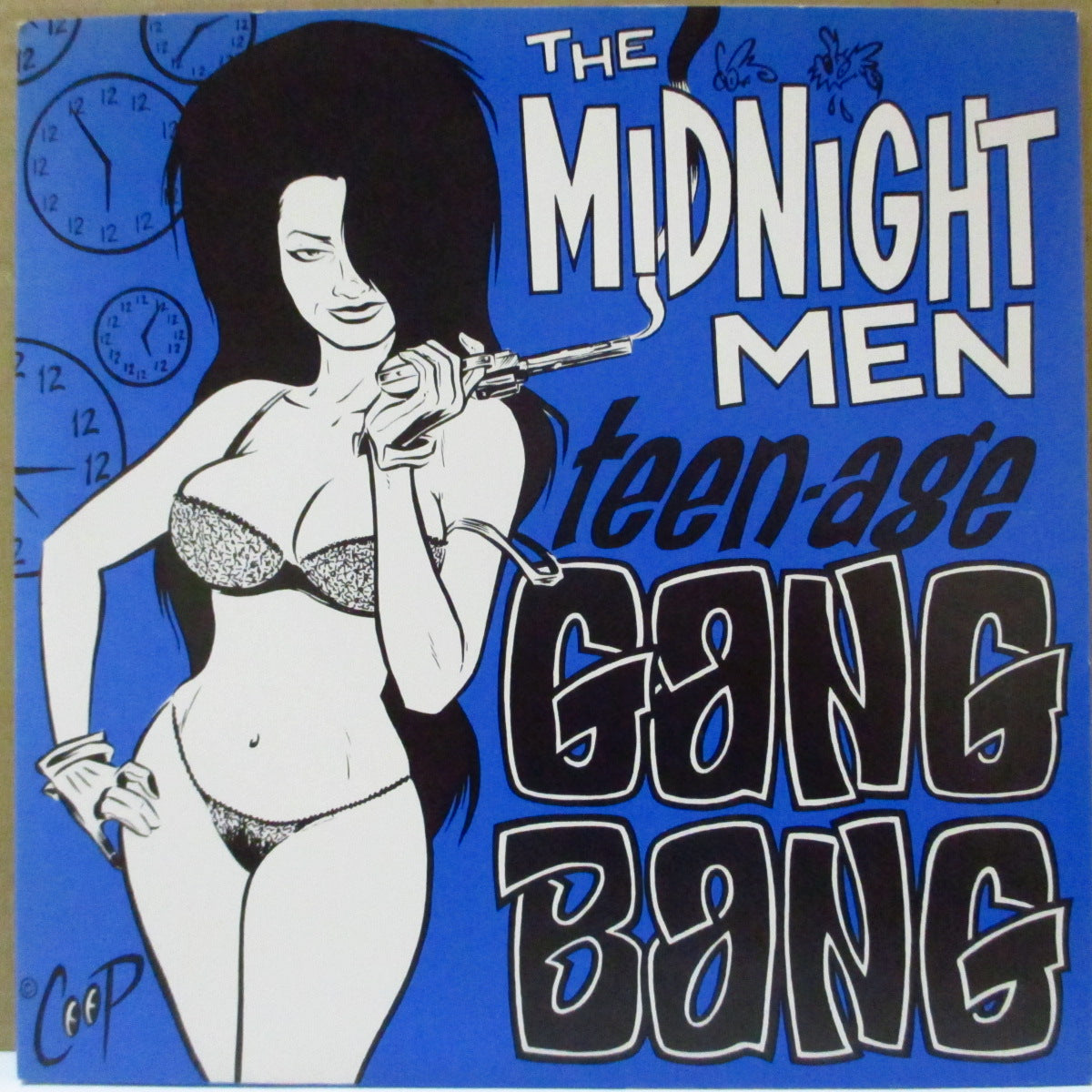 MIDNIGHT MEN, THE (ザ・ミッドナイト・メン)  - Mean Muthafuckin Man +2 (US '92 限定3曲入り「クリア青盤」 7インチ/光沢固紙ジャケ)