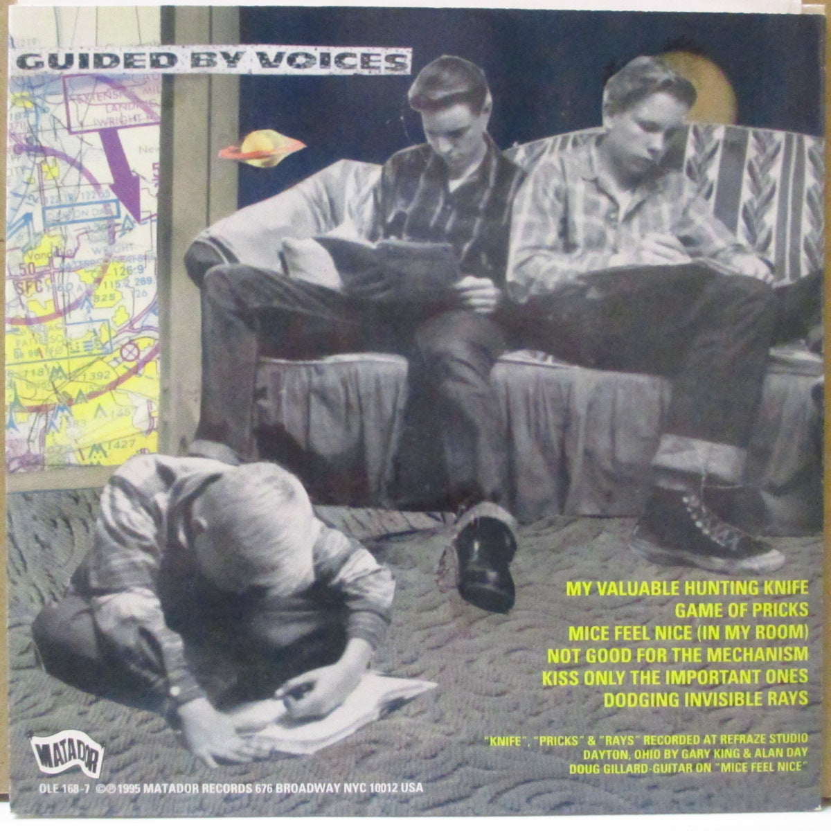 GUIDED BY VOICES (ガイデッド・バイ・ヴォイシズ)  - Tigerbomb (US オリジナル 7インチ+レアステッカー付き光沢固紙ジャケ)  '95年EP