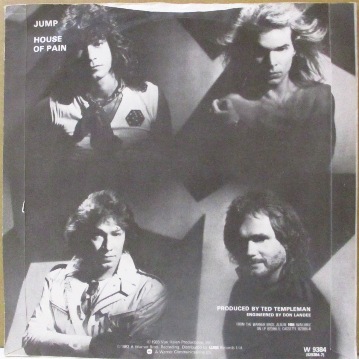 VAN HALEN (ヴァン・ヘイレン)  - Jump! (UK '83 オリジナル 7インチ+マットソフト紙ジャケ)