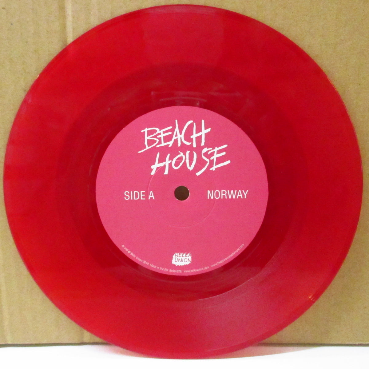 BEACH HOUSE (ビーチ・ハウス)  - Norway (UK 500枚限定レッドヴァイナル 7インチ+光沢固紙ジャケ) '10年シングル