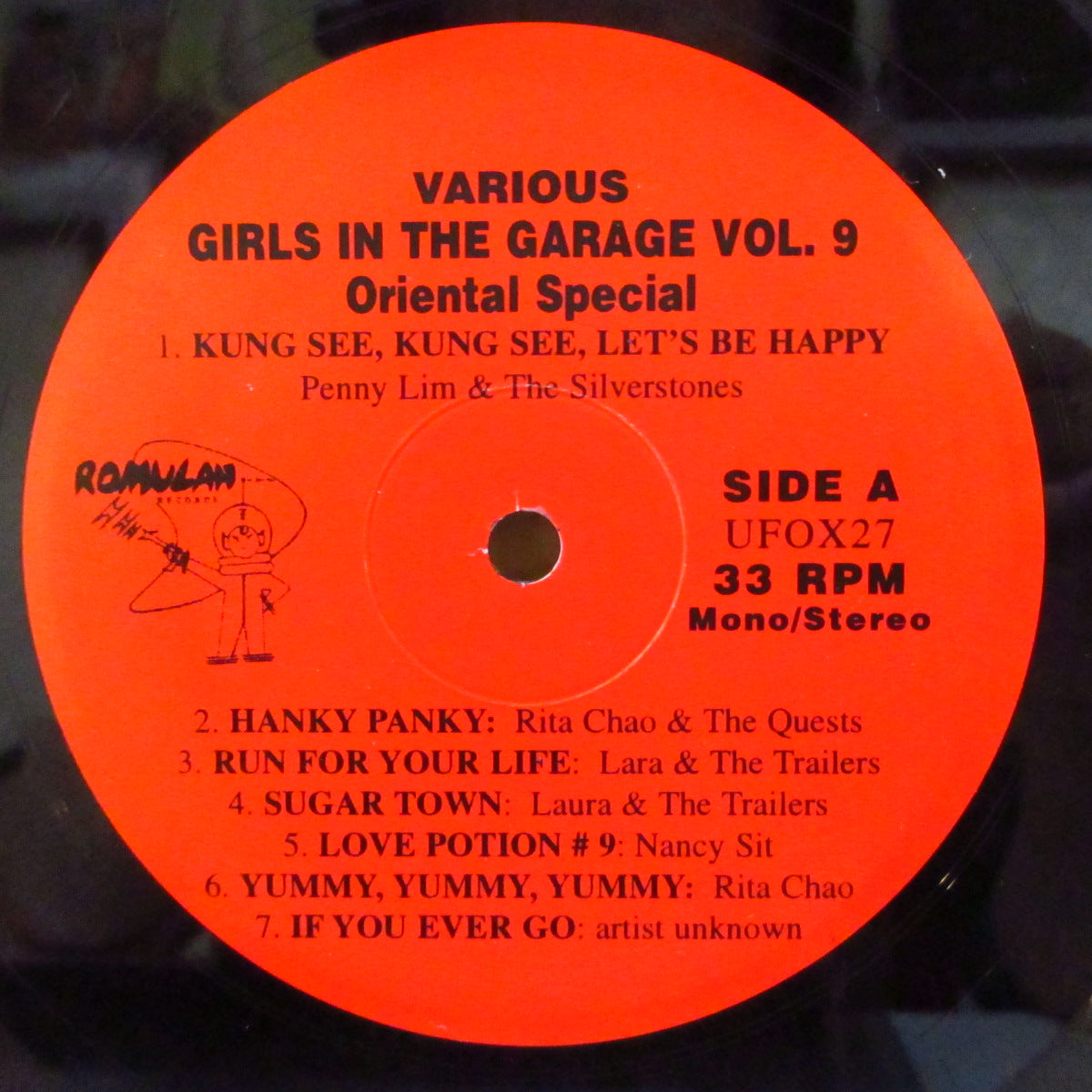 V.A. (60'S ガールズ・ガレージ・コンピ東南アジア編)  - Girls In The Garage Volume 9 - Oriental Special (US 90's 限定オリジナル LP)