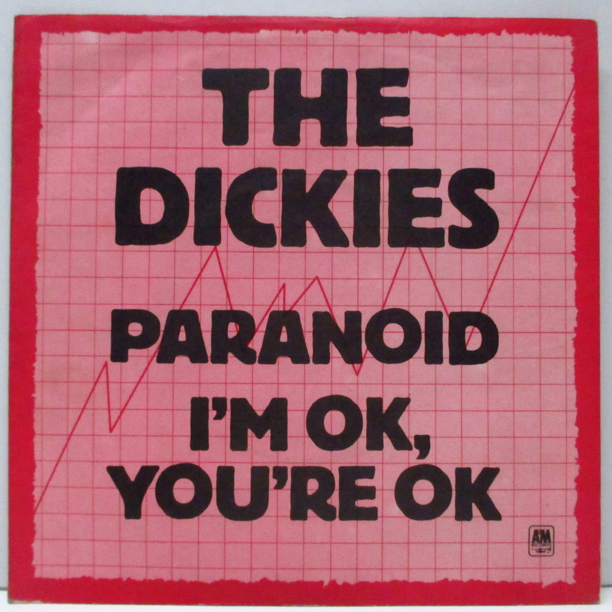 DICKIES, THE (ザ・ディッキーズ)  - Paranoid (UK 限定「クリアヴァイナル」7"/マット固紙ジャケ) ブラック・サバスのカバー！