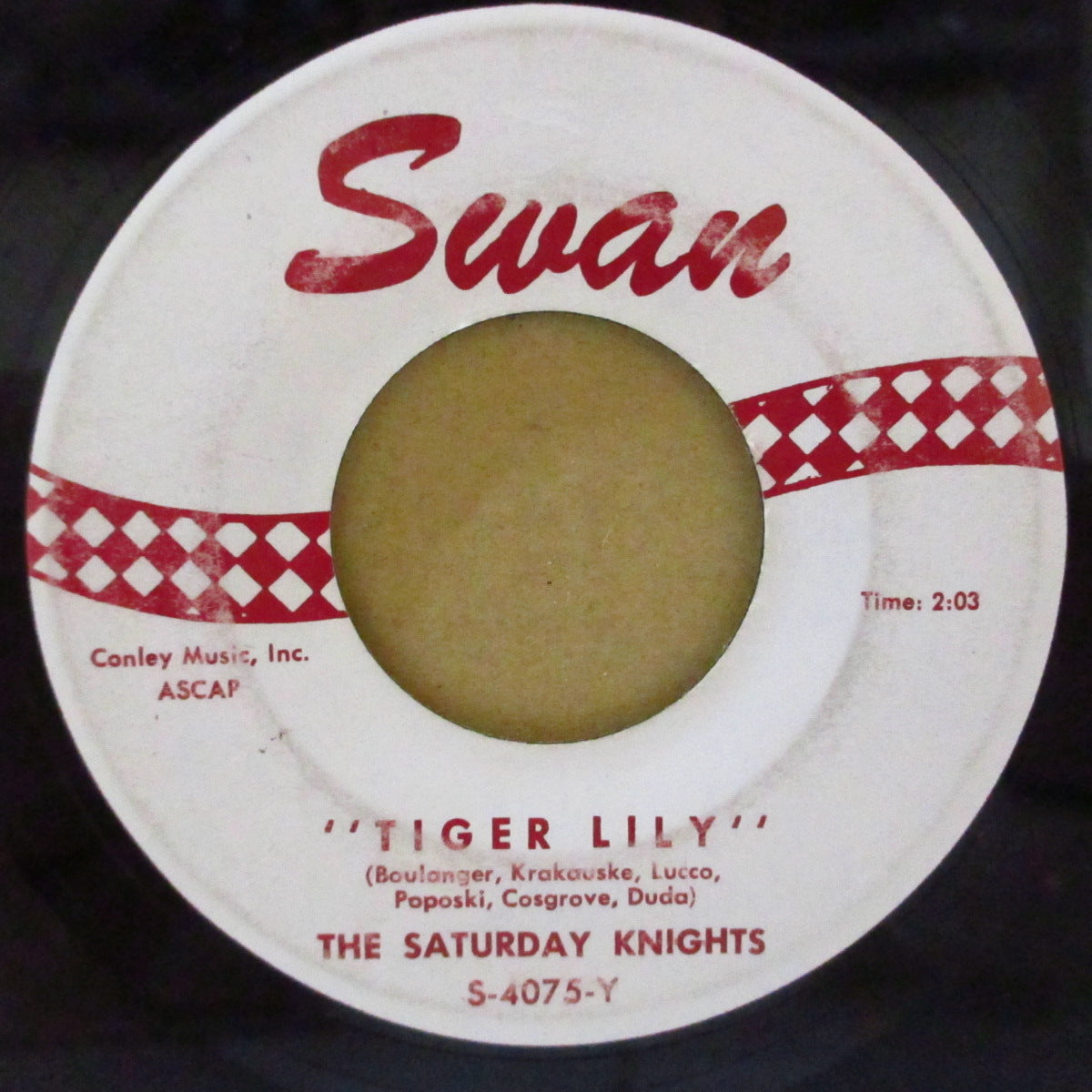 SATURDAY KNIGHTS, THE (ザ・サタデー・ナイツ)  - Ticonderoga / Tiger Lily (US '61 オリジナル 7インチ)元祖ガレージ・サーフ的ゆる〜いギター・インスト！