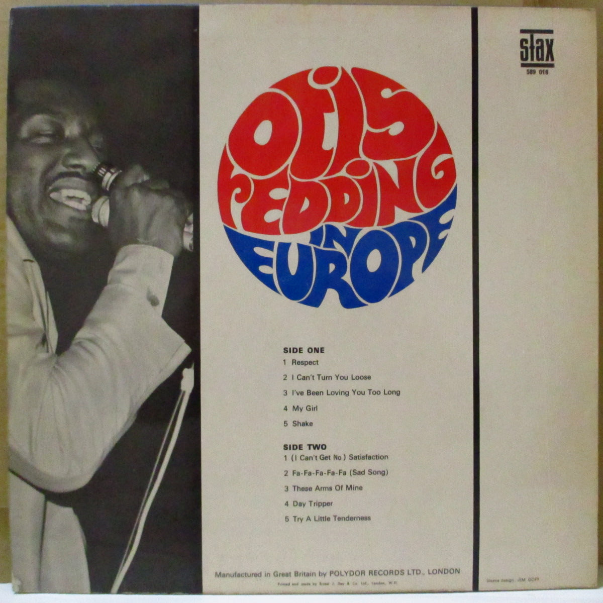 OTIS REDDING (オーティス・レディング)  - Otis Redding In Europe (UK '68 初回Staxオリジナル・モノラルLP/初回両面コーティングジャケ) 英独自ジャケ、近年稀な美品！
