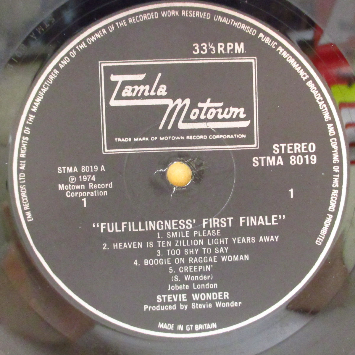 STEVIE WONDER (スティーヴィー・ワンダー)  - Fulfillingness' First Finale (UK '74 オリジナル・ステレオ LP/見開きジャケ)全米1位名作「悪夢」