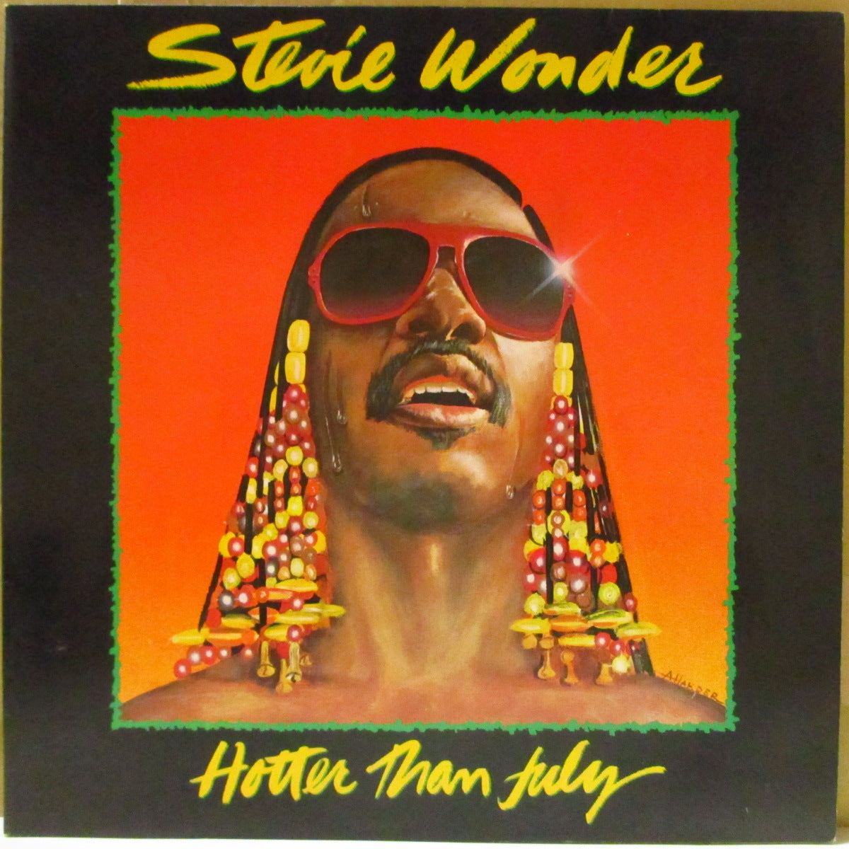 STEVIE WONDER (スティーヴィー・ワンダー)  - Hotter Than July (UK '80 初回「EMIリム」オリジナル・ステレオ LP+インナー/見開きジャケ) 大名作！