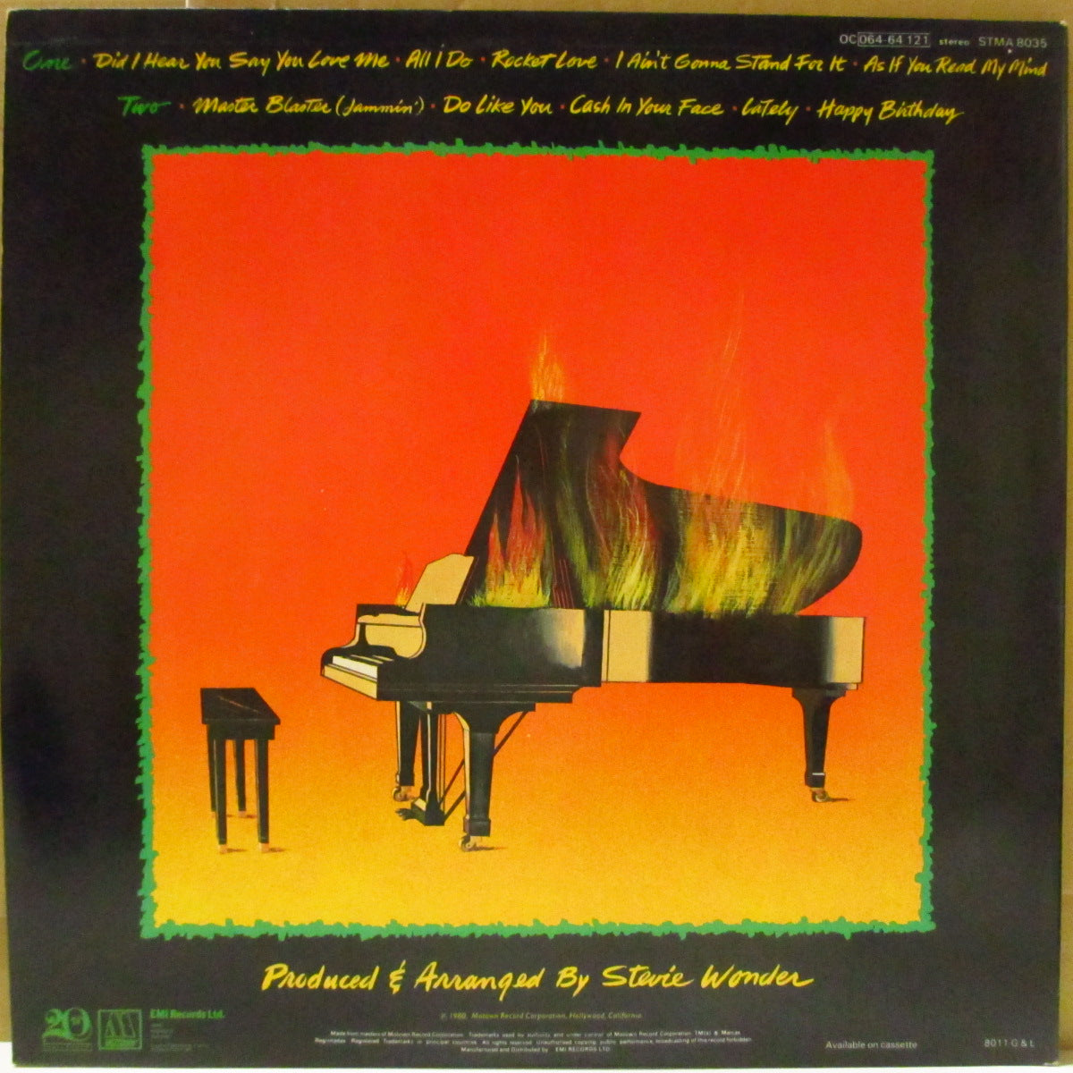 STEVIE WONDER (スティーヴィー・ワンダー)  - Hotter Than July (UK '80 初回「EMIリム」オリジナル・ステレオ LP+インナー/見開きジャケ) 大名作！