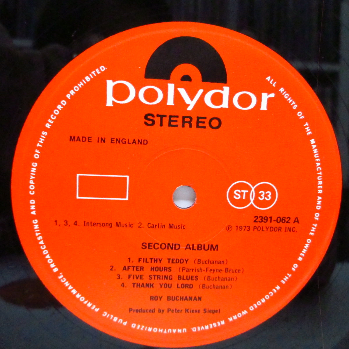 ROY BUCHANAN (ロイ・ブキャナン)  - Second Album (UK オリジナル LP)