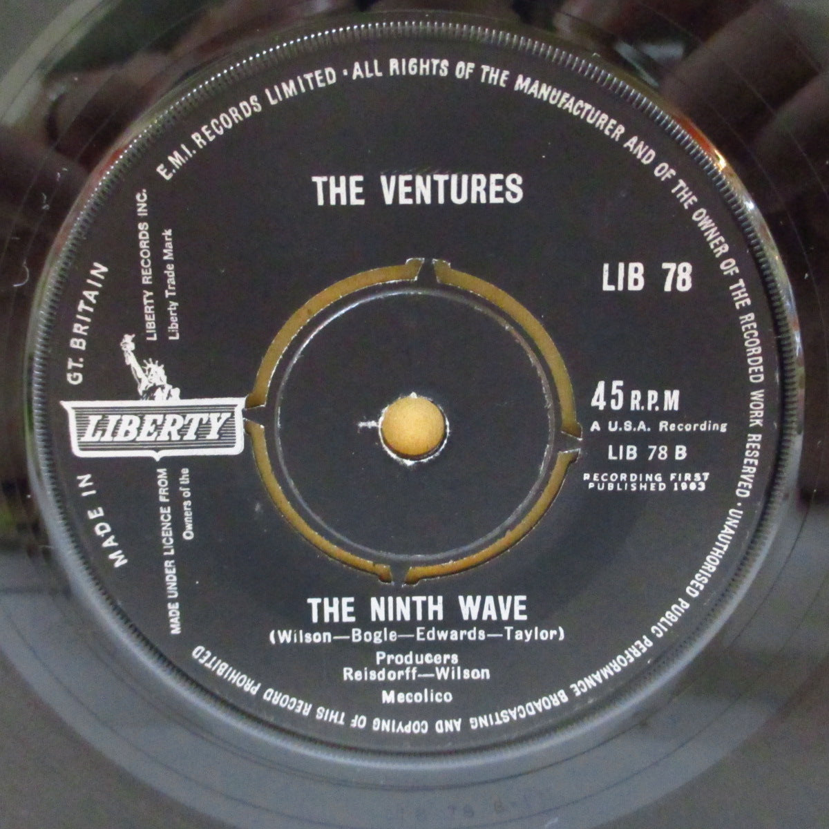 VENTURES (ベンチャーズ)  - Damaged Goods / Ninth Wave (UK '63 オリジナル 7インチ+カンパニースリーブ)