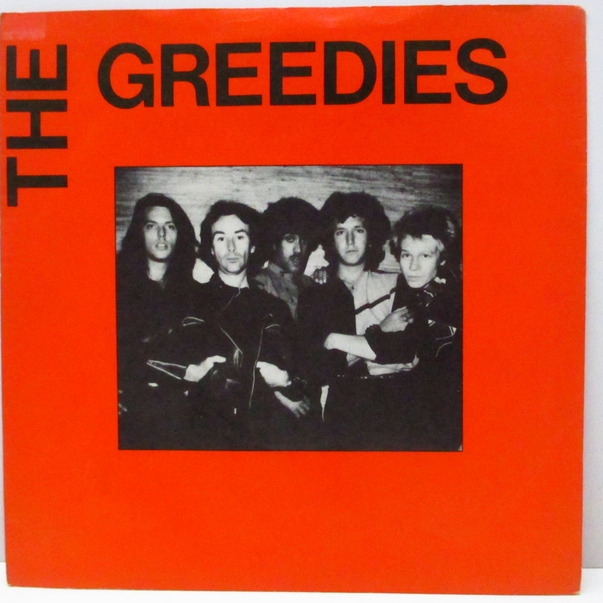 GREEDIES, THE (ザ・グリーディーズ)  - A Merry Jingle (UK オリジナル「フラットセンター」7"/光沢ソフト紙折り返しジャケ) メンバー写真の周りに白枠が無い Ver!