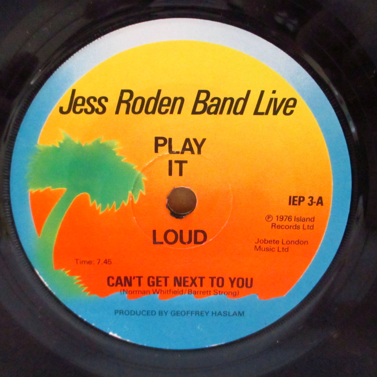 JESS RODEN BAND (ジェス・ローデン・バンド)  - Live! (UK '76 オリジナル3曲入り 7インチ/光沢固紙ジャケ)