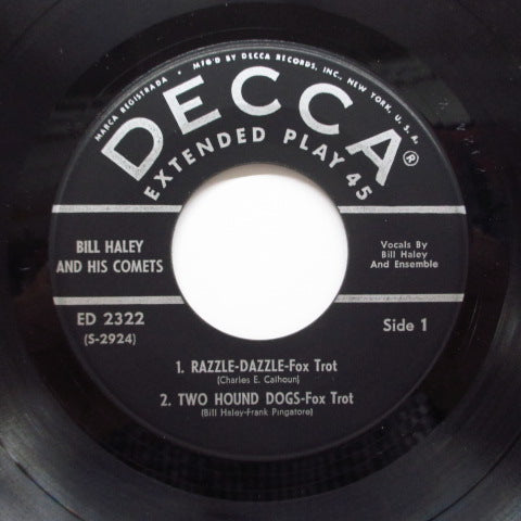 BILL HALEY & HIS COMETS (ビル・ヘイリー＆ヒズ・コメッツ)  - Rock 'n Roll / Razzle-Dazzle +3 (US Orig.EP)