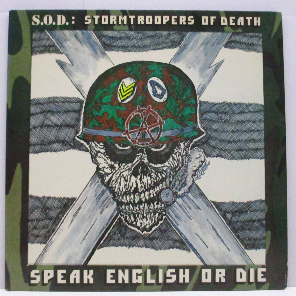 S.O.D. : Stormtroopers Of Death (エス・オー・ディー)  - Speak English Or Die (US '85 オリジナル LP+インナー）ファースト！