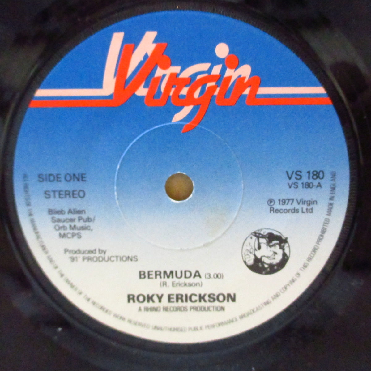 ROKY ERICKSON (ロッキー・エリクソン)  - Bermuda (UK '77 オリジナル 7インチ+マットソフト紙ジャケ)