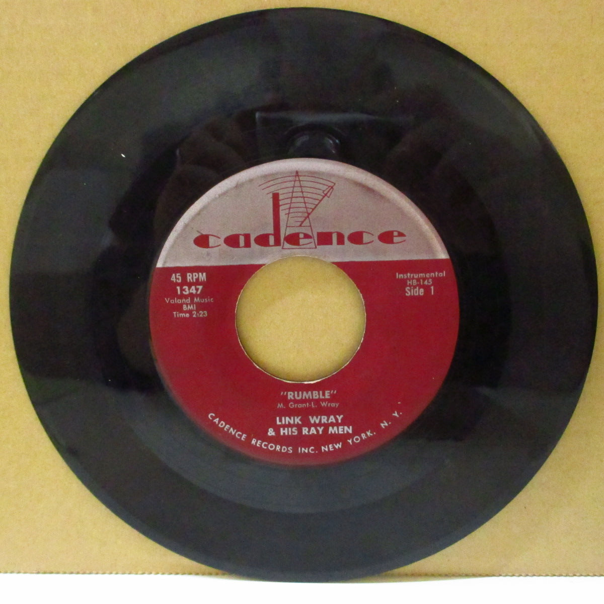 LINK WRAY & HIS RAYMEN (リンク・レイ)  - Rumble / The Swag (US オリジナル 7インチ) ギター・ウルフのカヴァ原曲