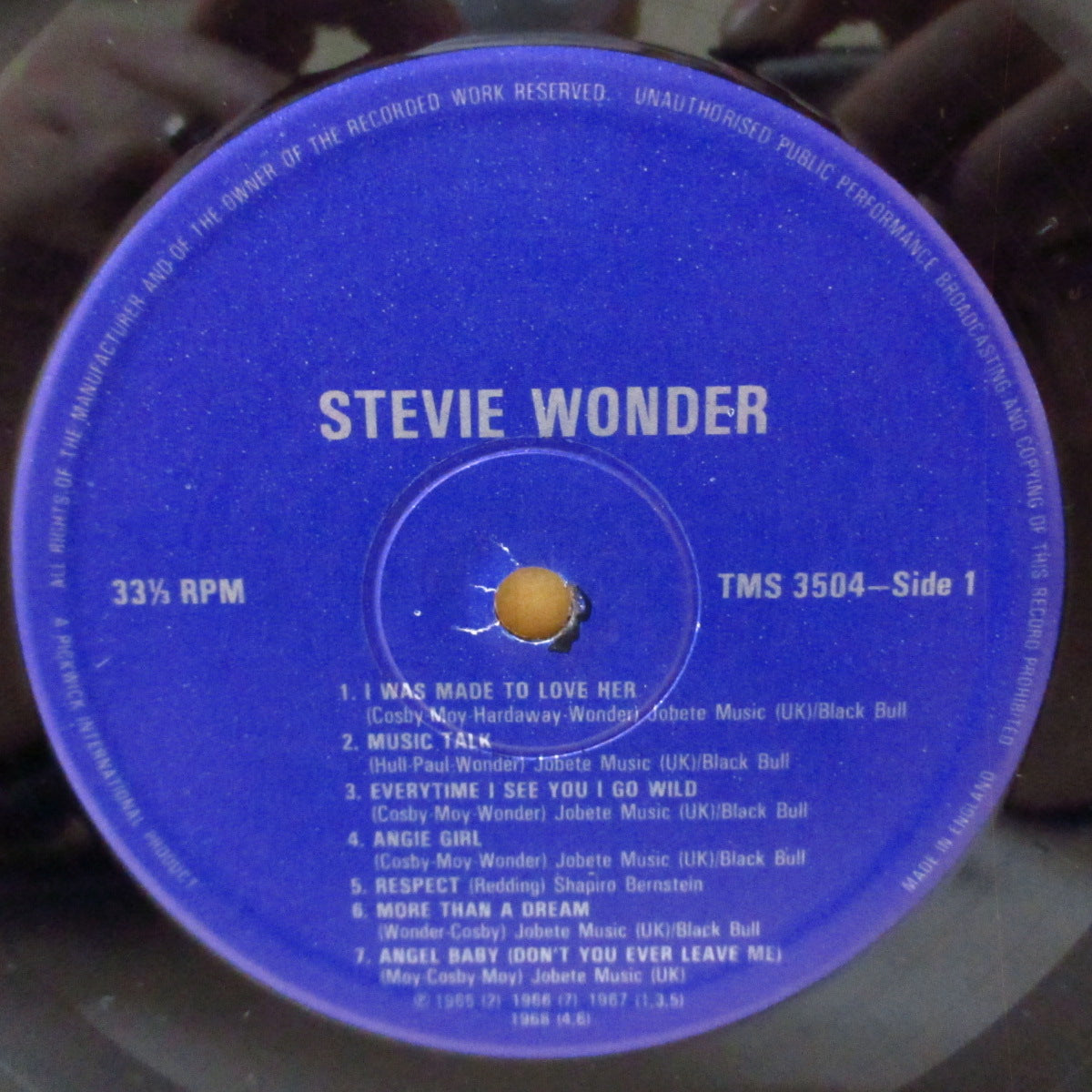 STEVIE WONDER (スティーヴィー・ワンダー)  - Uptight (UK '82 オリジナル・ステレオ LP/表面コーティング・ジャケ)英国、カナダ、スウェーデンのみで発表の独自コンピ。近年稀な美品