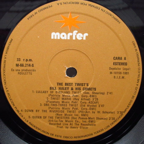 BILL HALEY & HIS COMETS - The Best Twist's (Spain Re Stereo LP)