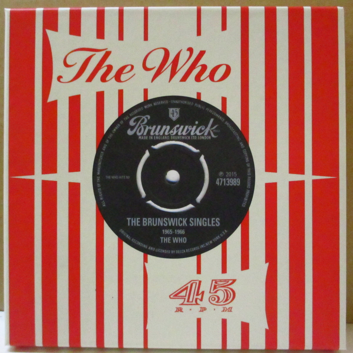 WHO (フー)  - The Brunswick Singles - 1965-1966 (Worldwide '15 限定再発 8x7インチ・ボックスセット+ブックレット, カンパニースリーブ)