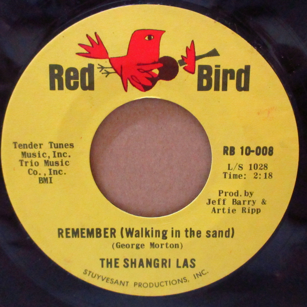 SHANGRI-LAS, THE (ザ・シャングリ・ラス)  - Remember (Walkin' In The Sand) (US '64 オリジナル 7インチ)N.Y.ガールトリオ全米5位哀愁名曲！