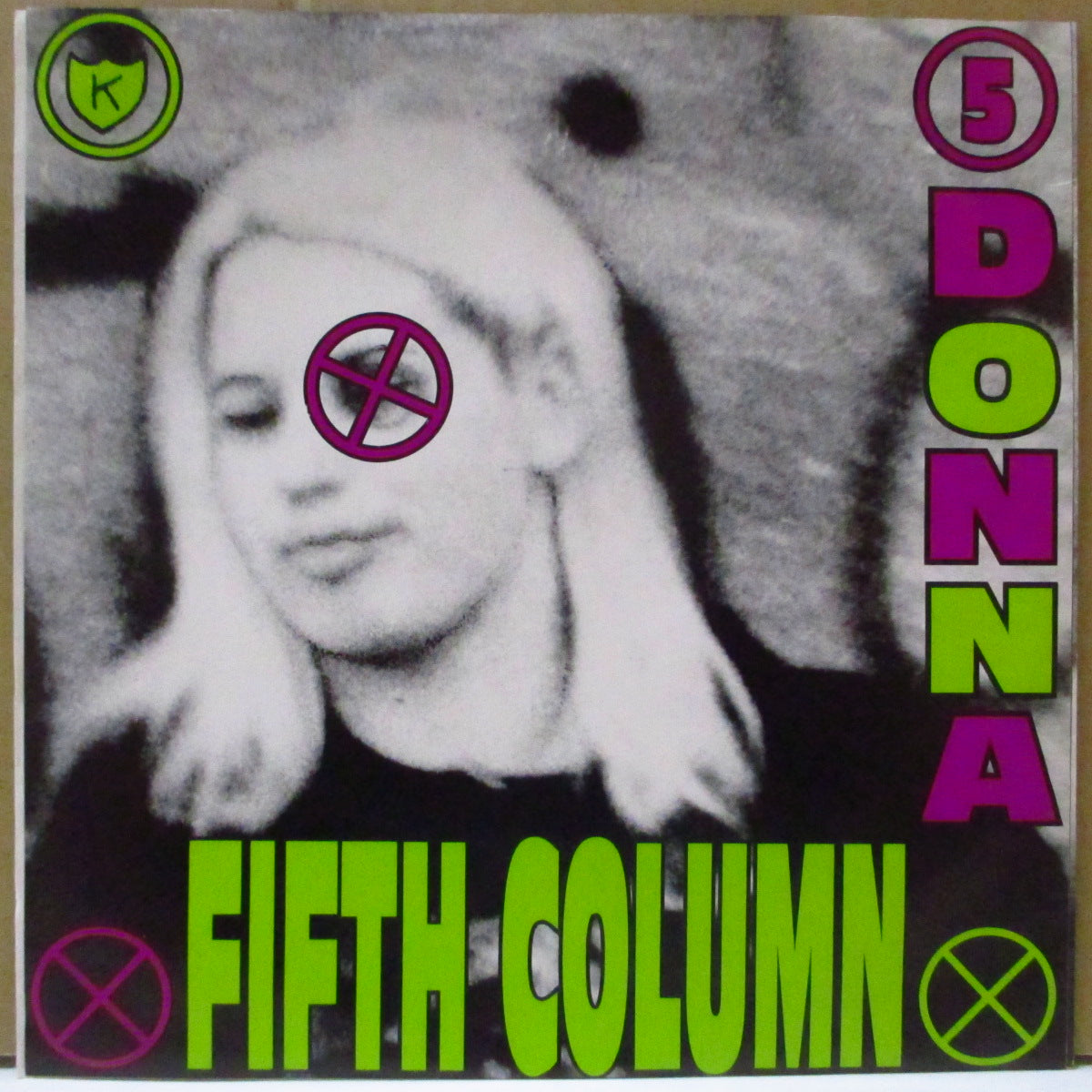 FIFTH COLUMN (フィフス・カラム)  - Donna (US オリジナル 7インチ+光沢ソフト紙ジャケ, ソフト紙インサート) '92年シングル