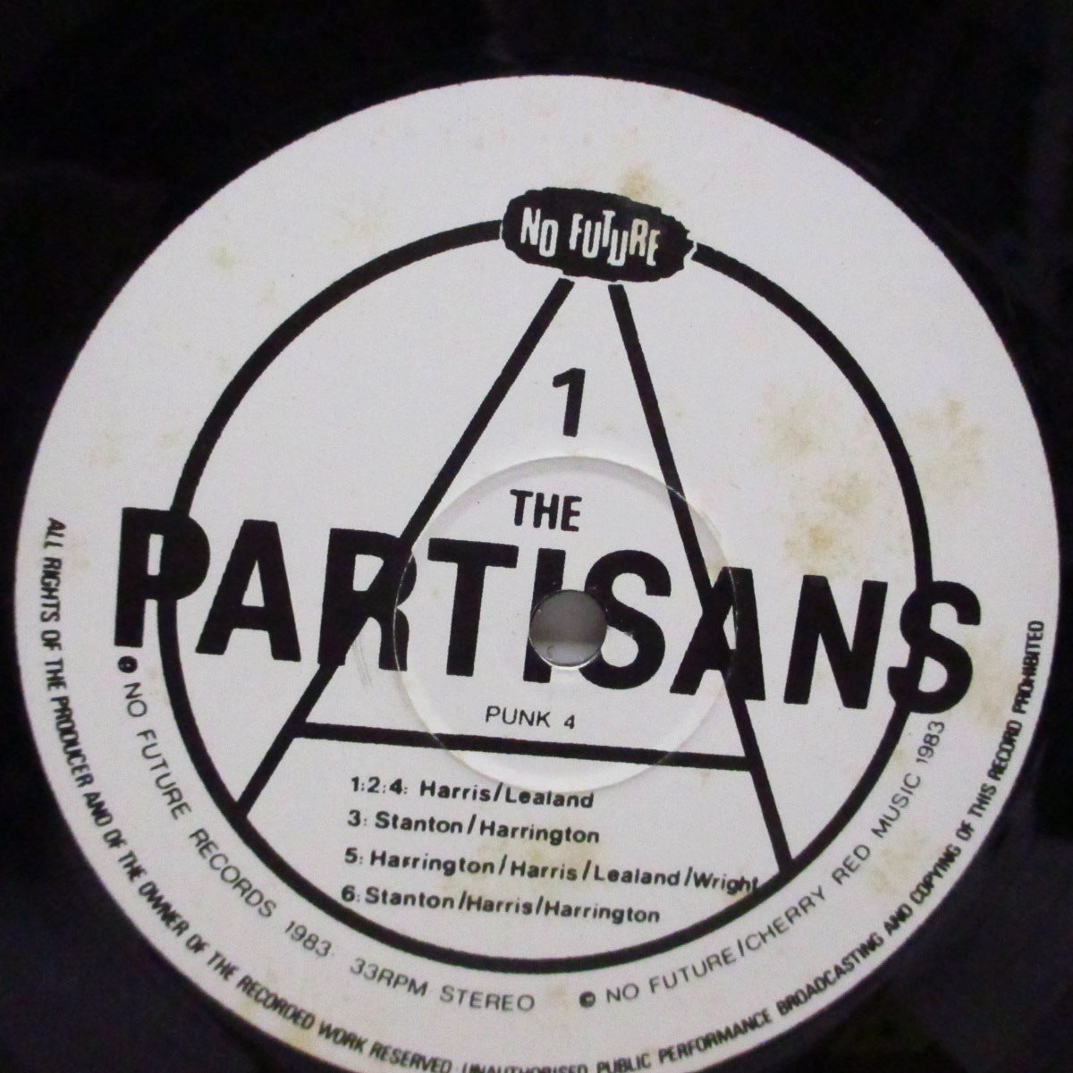 PARTISANS, THE (ザ・パルチサンズ)  - S.T. (EU 90's 限定リプロ再発 LP) '83年ファースト！