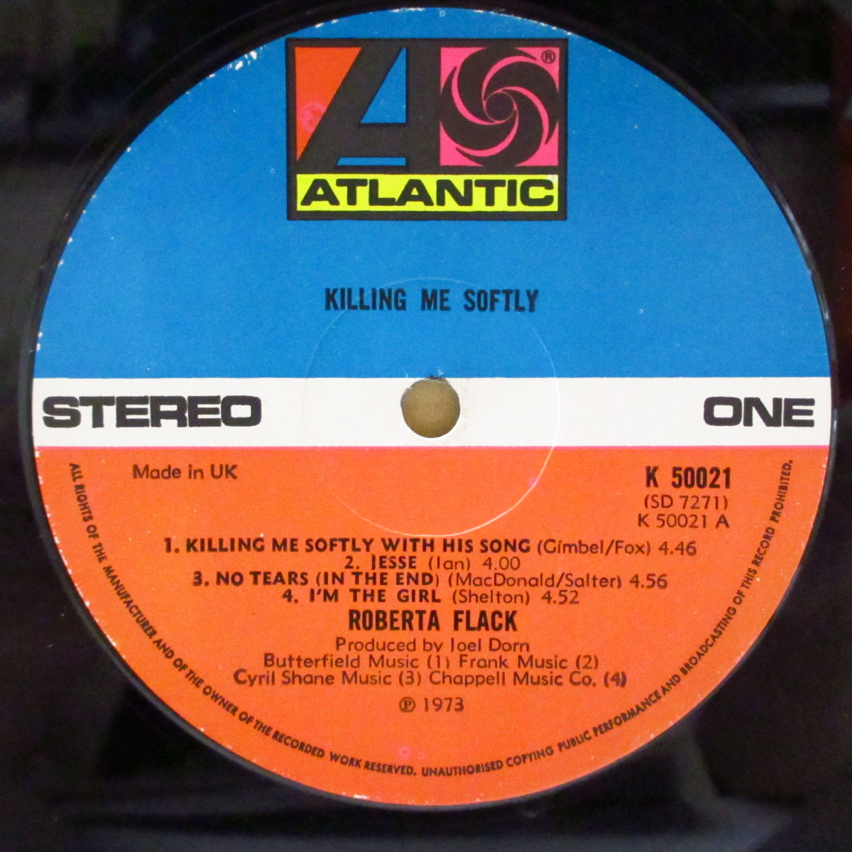 ROBERTA FLACK (ロバータ・フラック)  - Killing Me Softly (UK '73 オリジナル・ステレオ LP/ピアノ形で開く特殊見開きジャケ) 大ヒット4作目アルバム